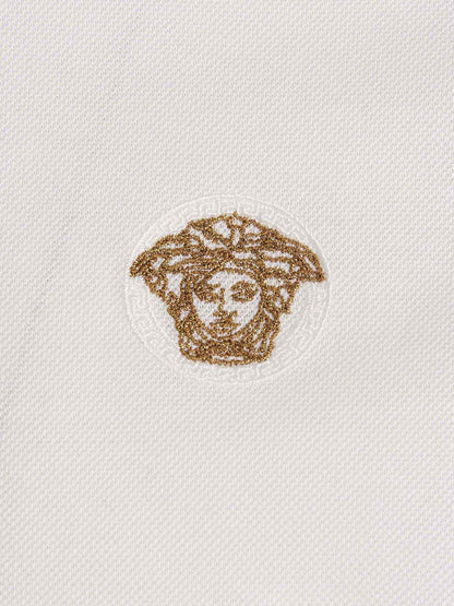 White Cotton Polo Shirt