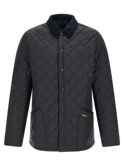 Blue Polyamide Full-Length Jacket