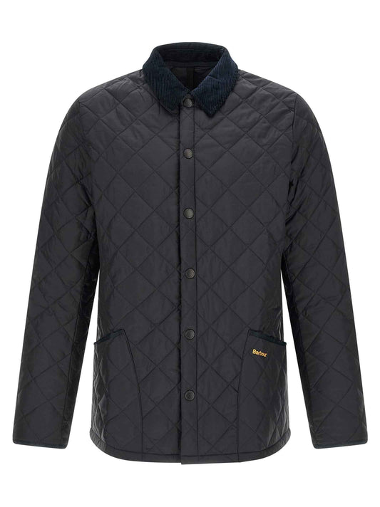 Blue Polyamide Full-Length Jacket