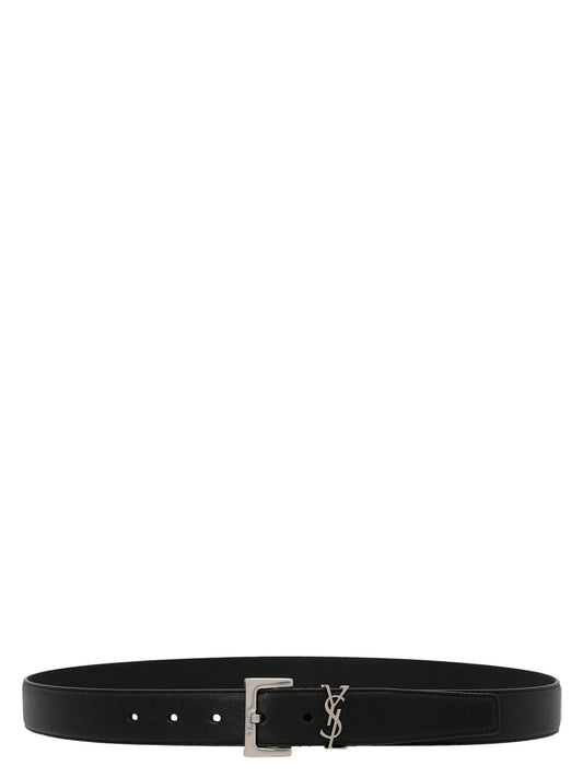 Black Calfskin Regular Belt