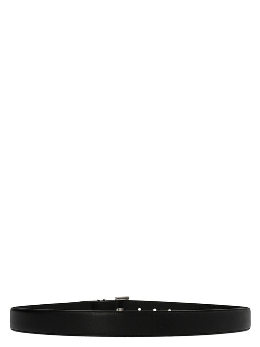 Black Calfskin Regular Belt