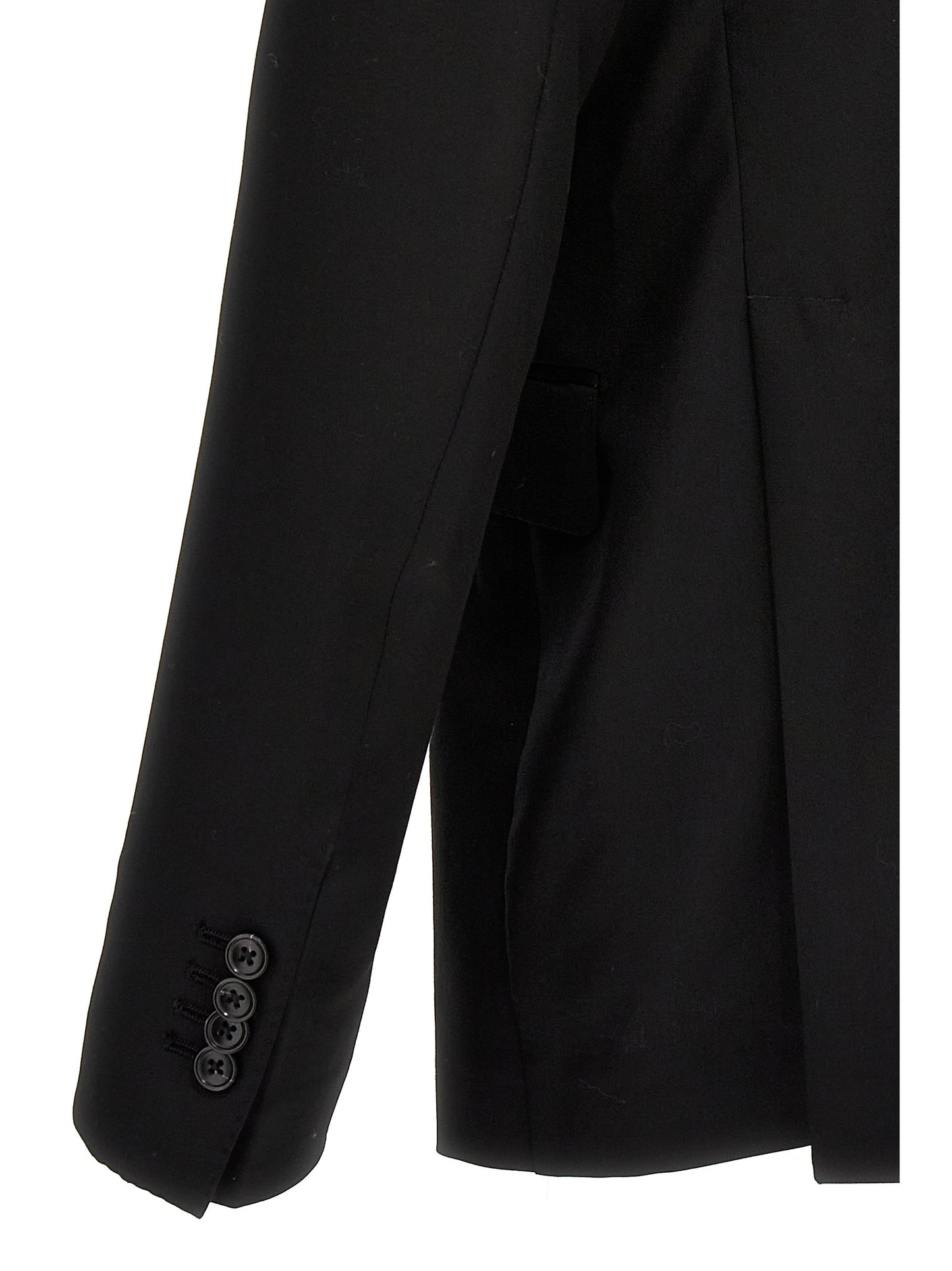 Black Virgin Wool Two-Piece Suit