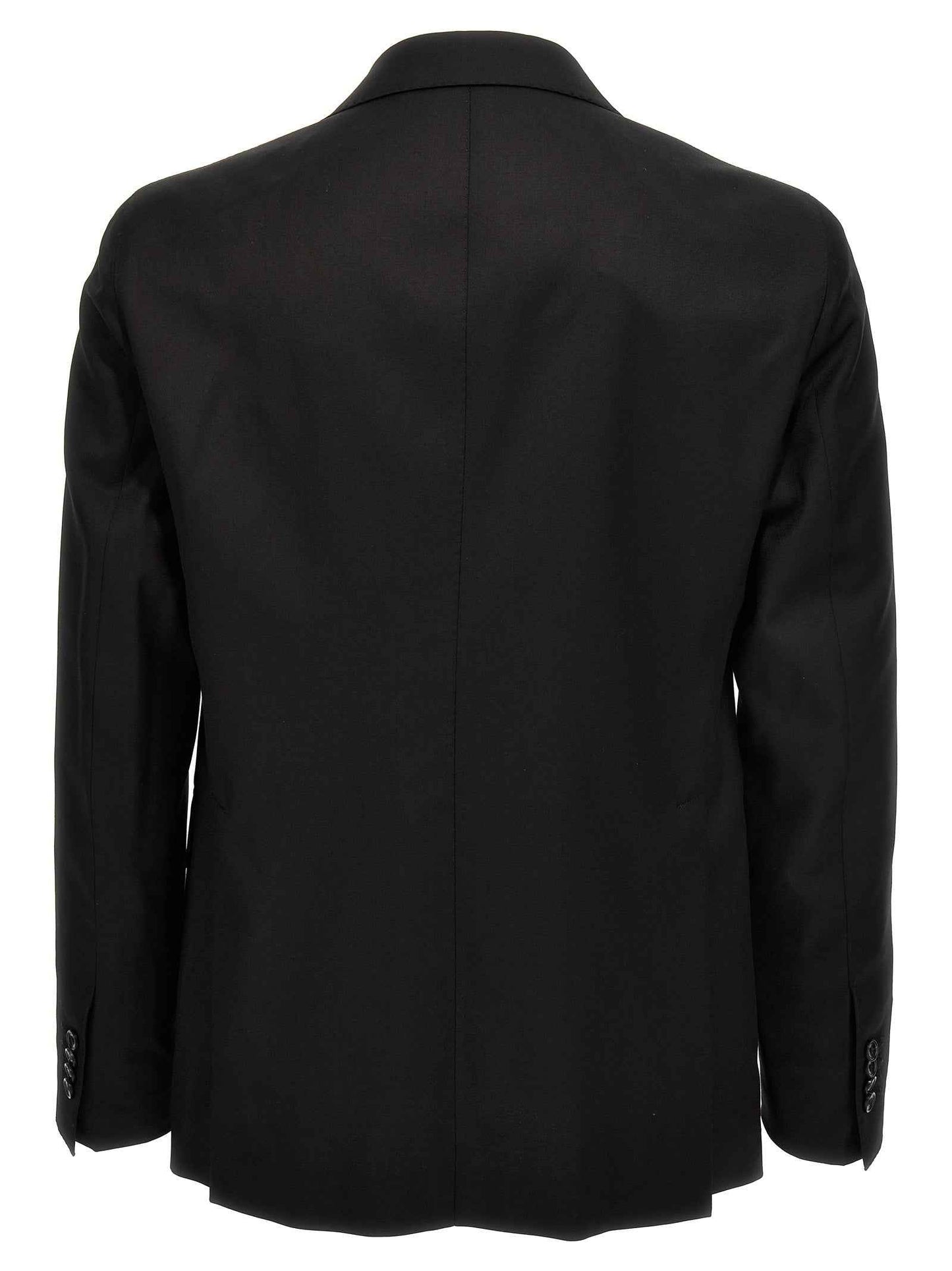 Black Virgin Wool Two-Piece Suit