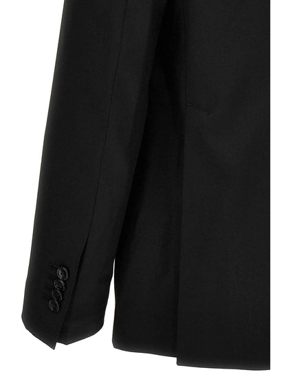 Black Virgin Wool Two-Piece Suit