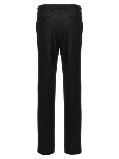 Black Virgin Wool Two-Piece Suit