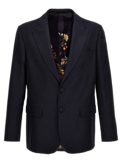 Blue Cotton Blazer