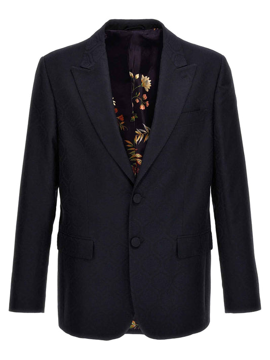Blue Cotton Blazer