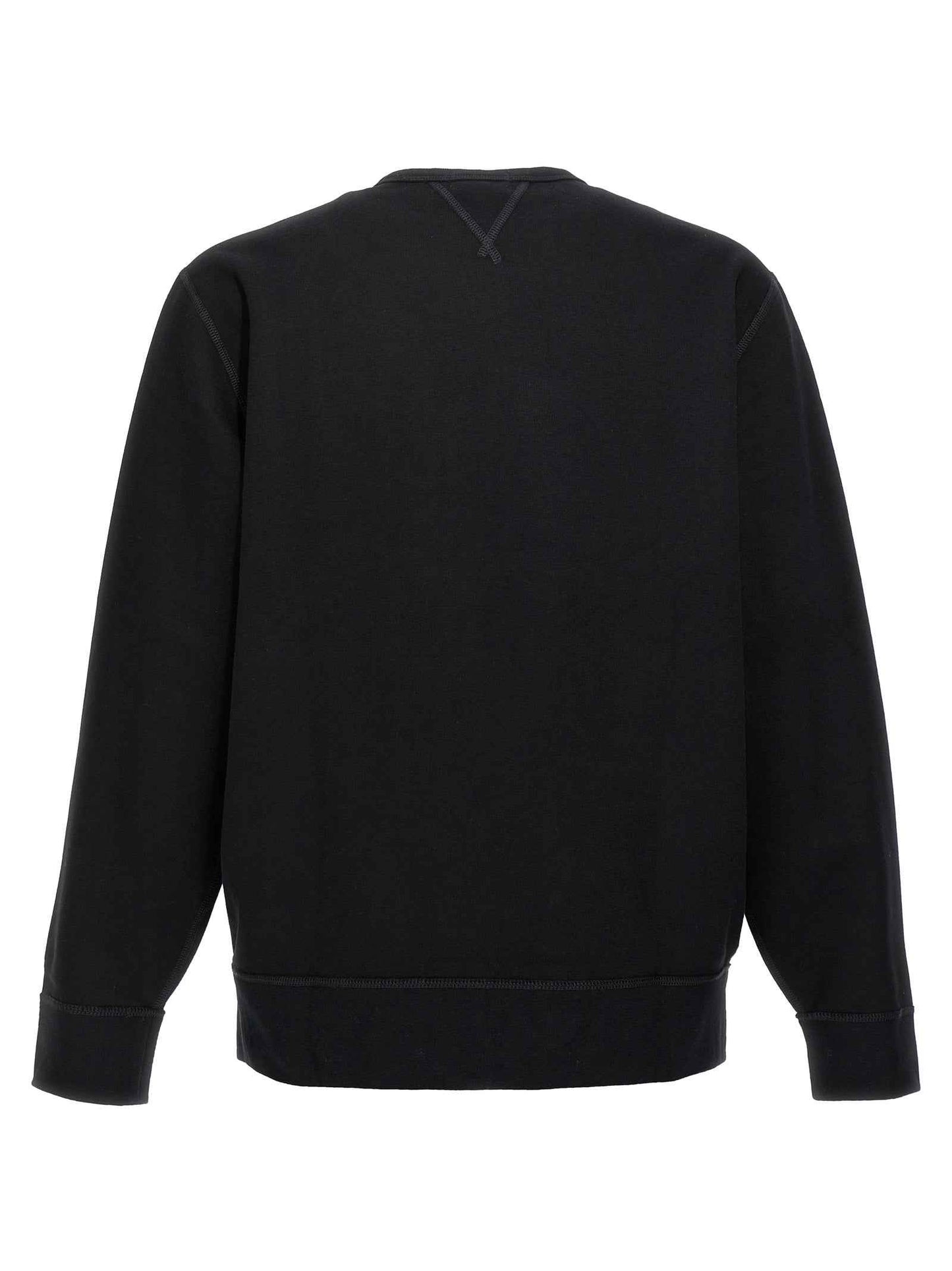 Black Cotton Sweatshirt