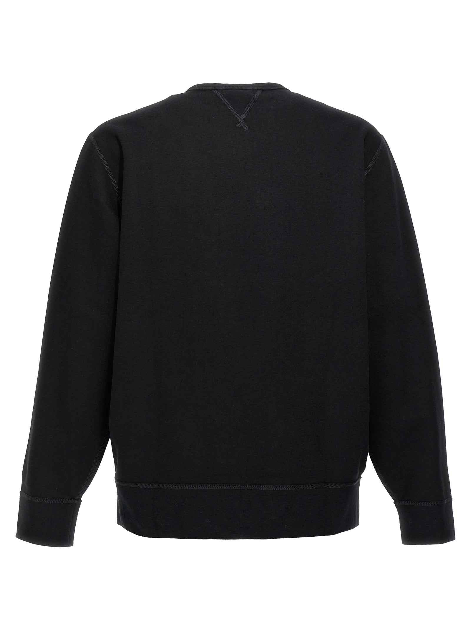 Black Cotton Sweatshirt