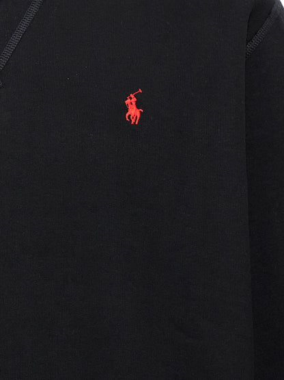 Black Cotton Sweatshirt