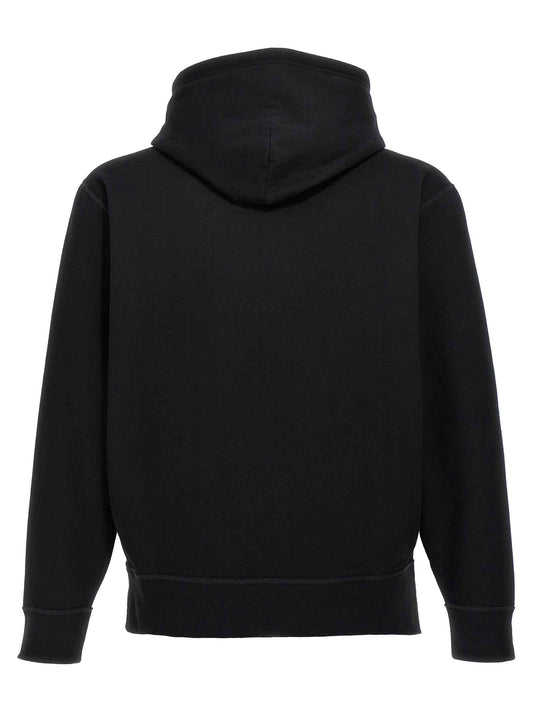 Black Cotton Sweatshirt