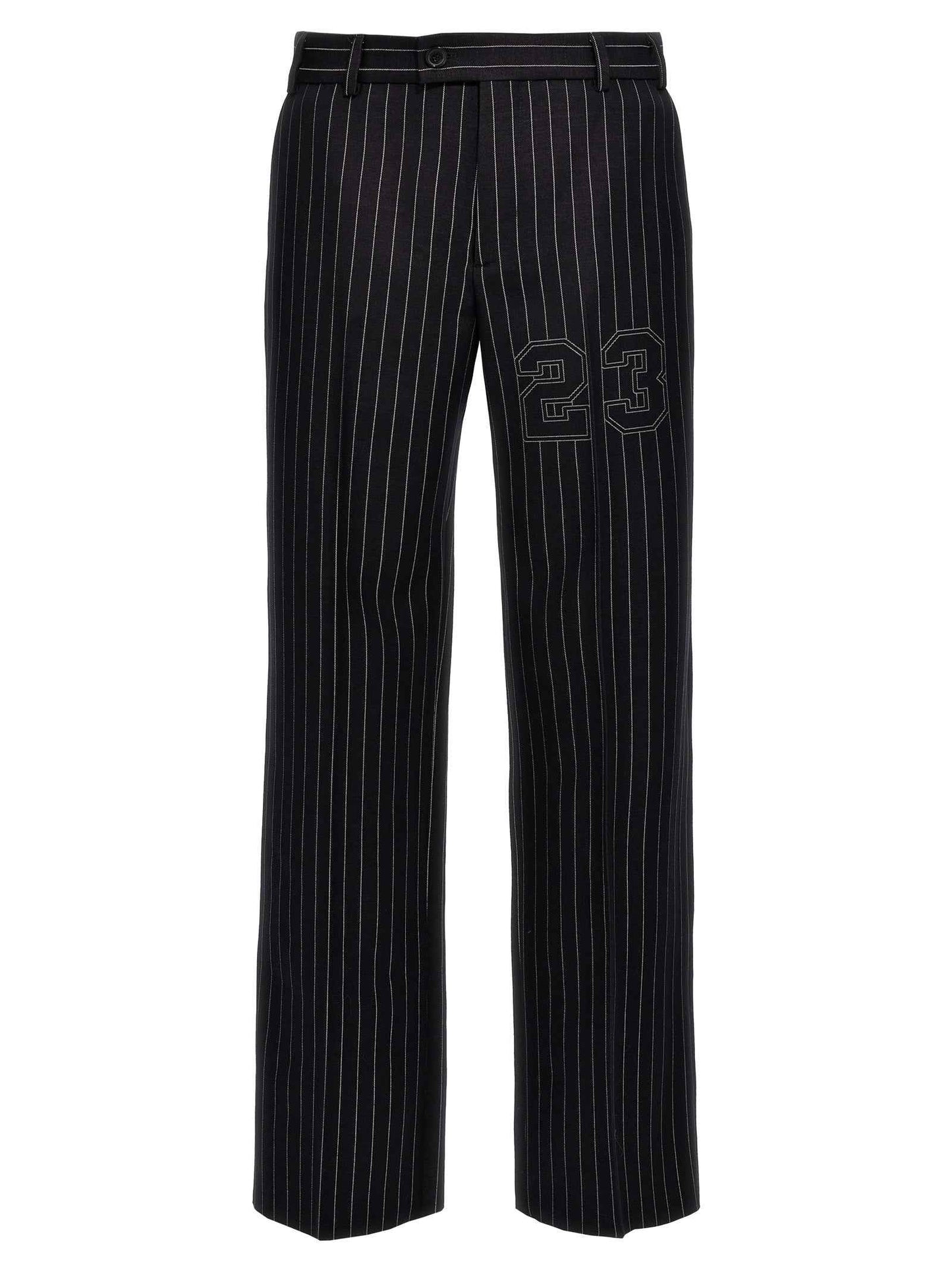 Blue Wool Dress Pants