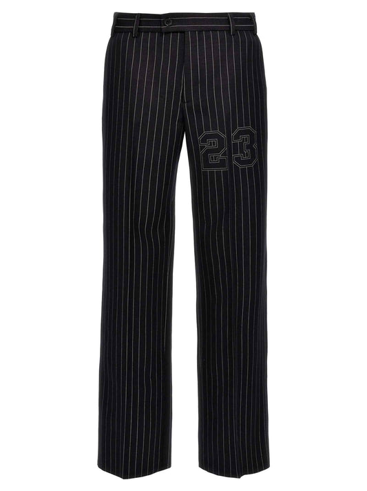 Blue Wool Dress Pants