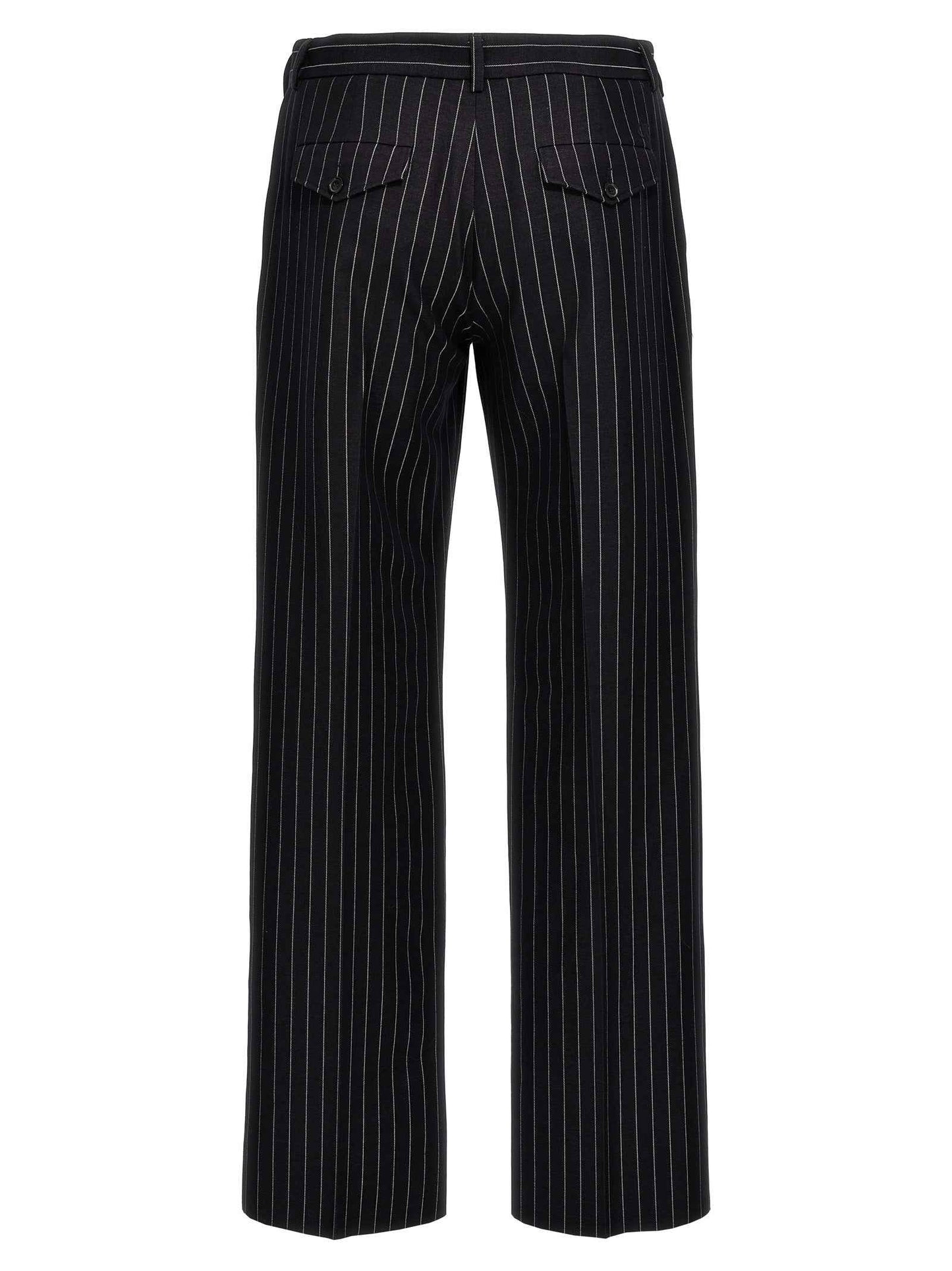 Blue Wool Dress Pants