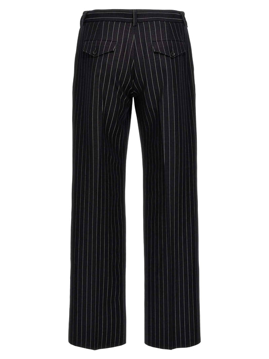 Blue Wool Dress Pants
