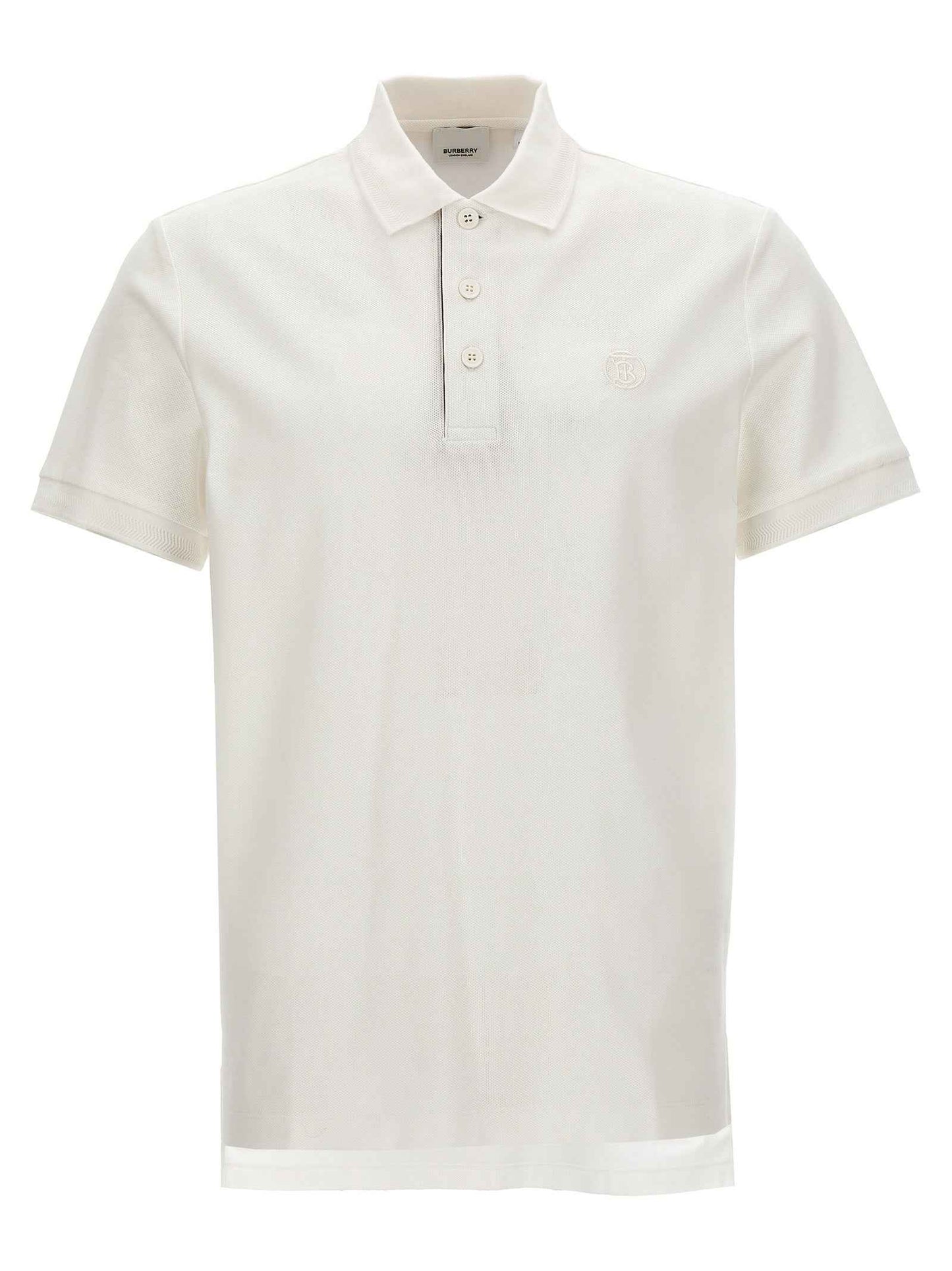 White Cotton Polo Shirt