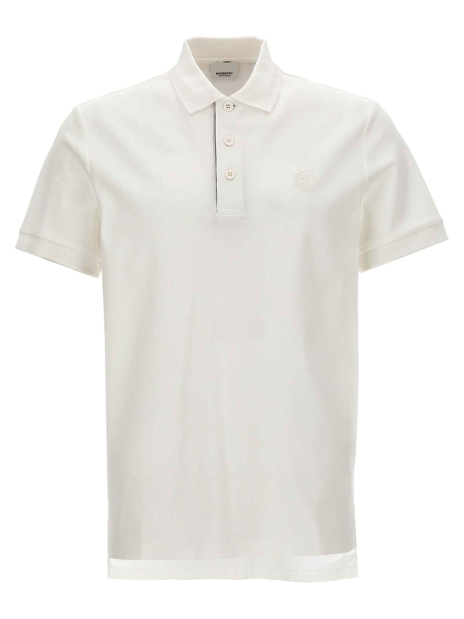 White Cotton Polo Shirt
