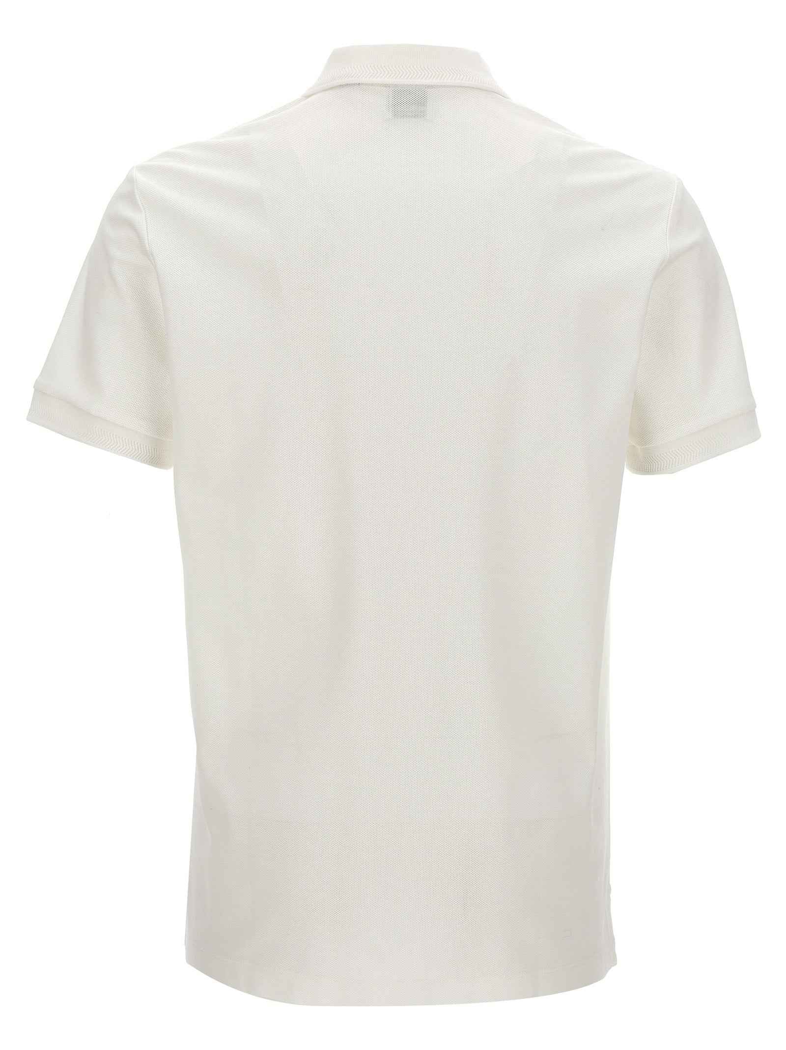 White Cotton Polo Shirt