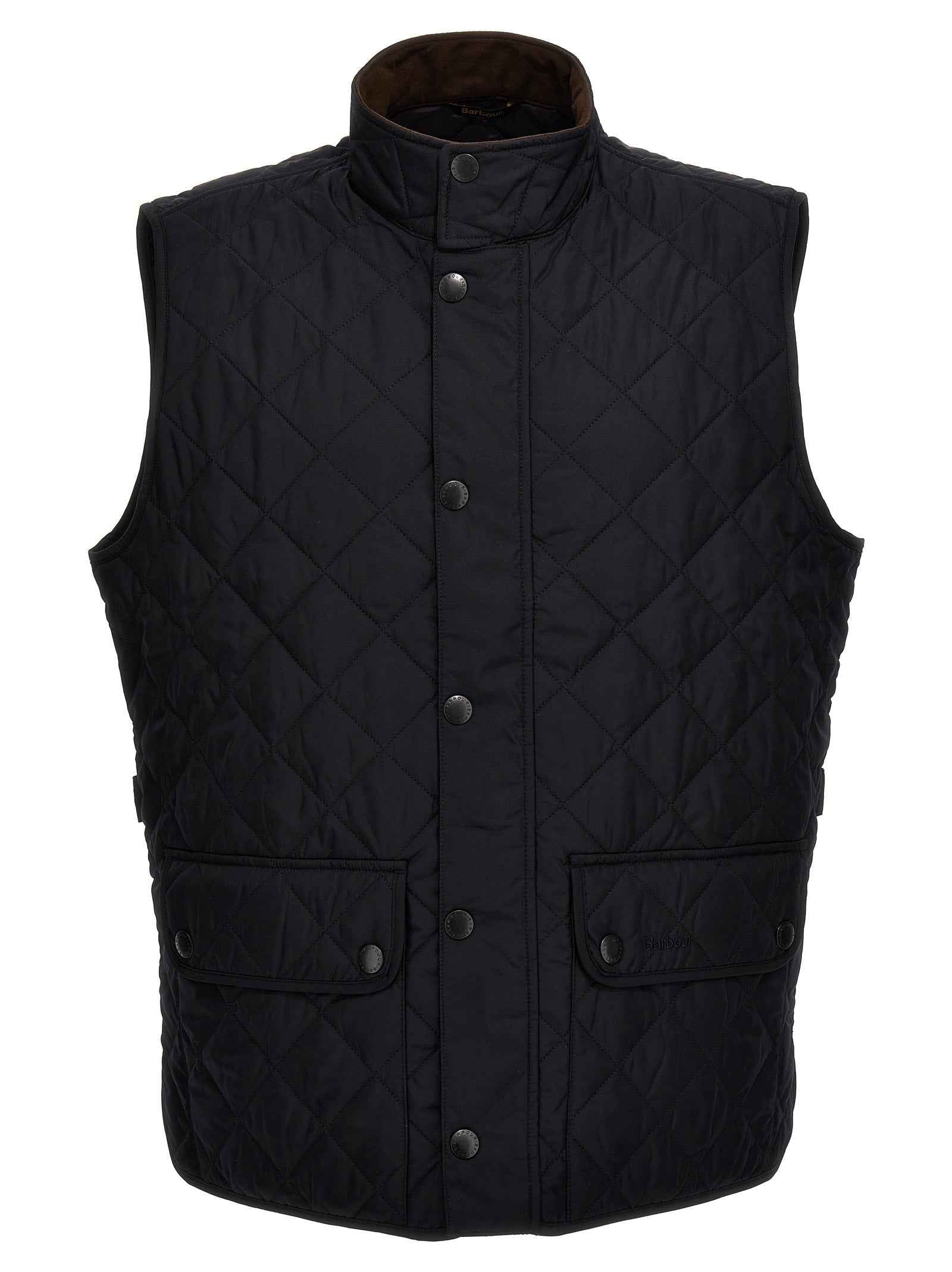 Blue Polyester Sleeveless Jacket