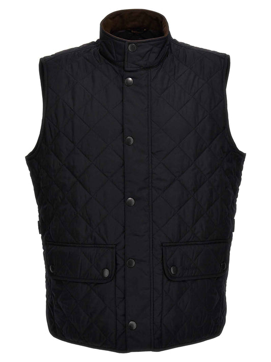 Blue Polyester Sleeveless Jacket
