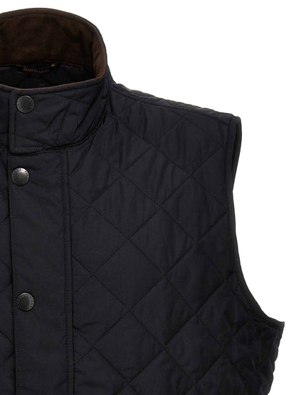 Blue Polyester Sleeveless Jacket