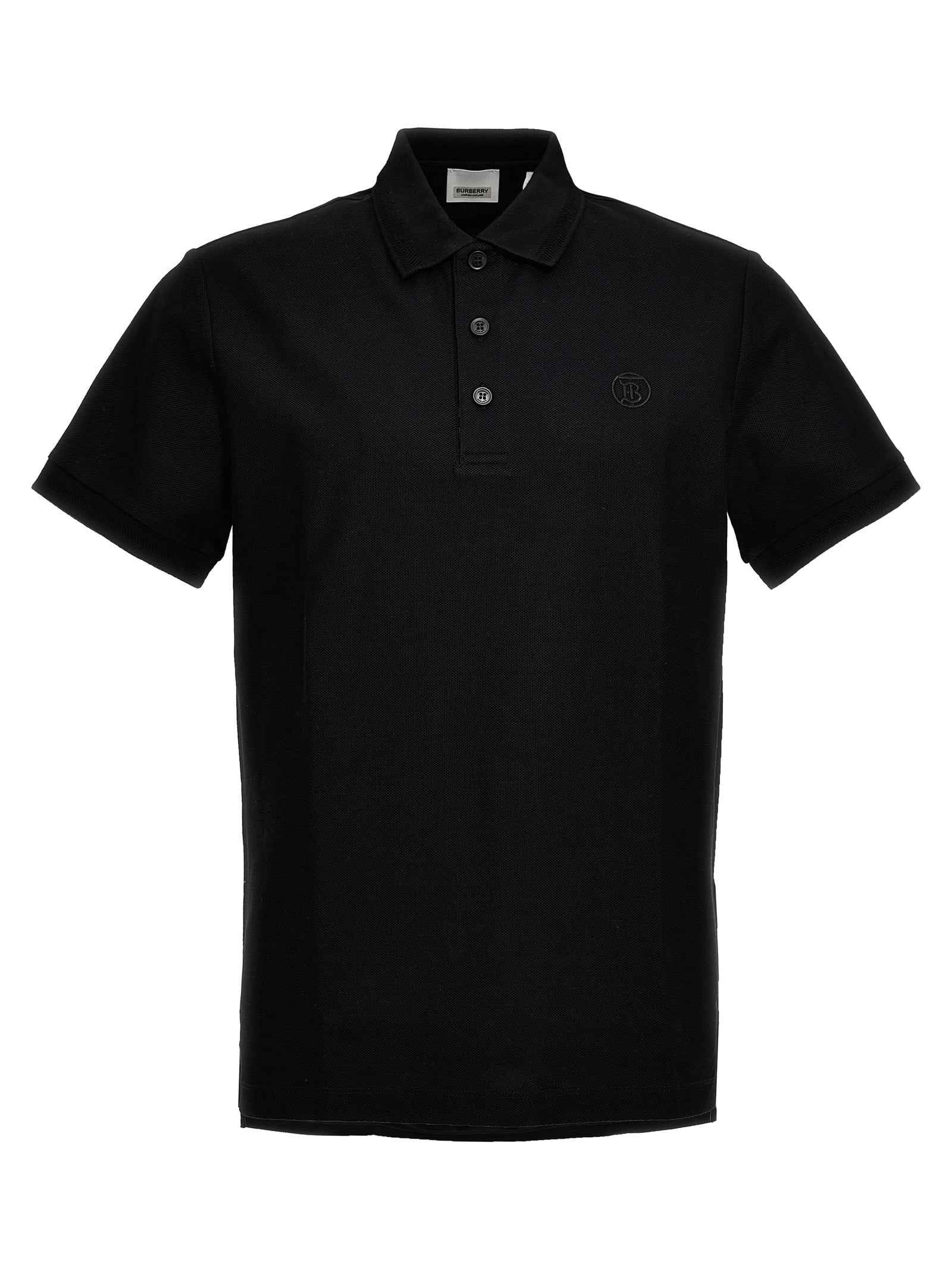 Black Cotton Polo Shirt