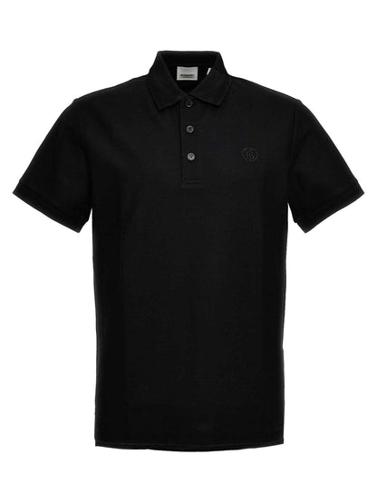 Black Cotton Polo Shirt