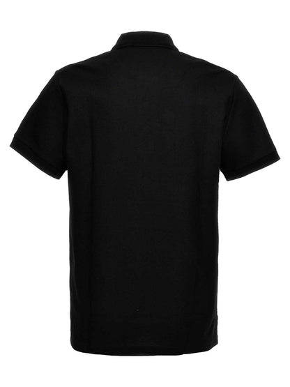 Black Cotton Polo Shirt