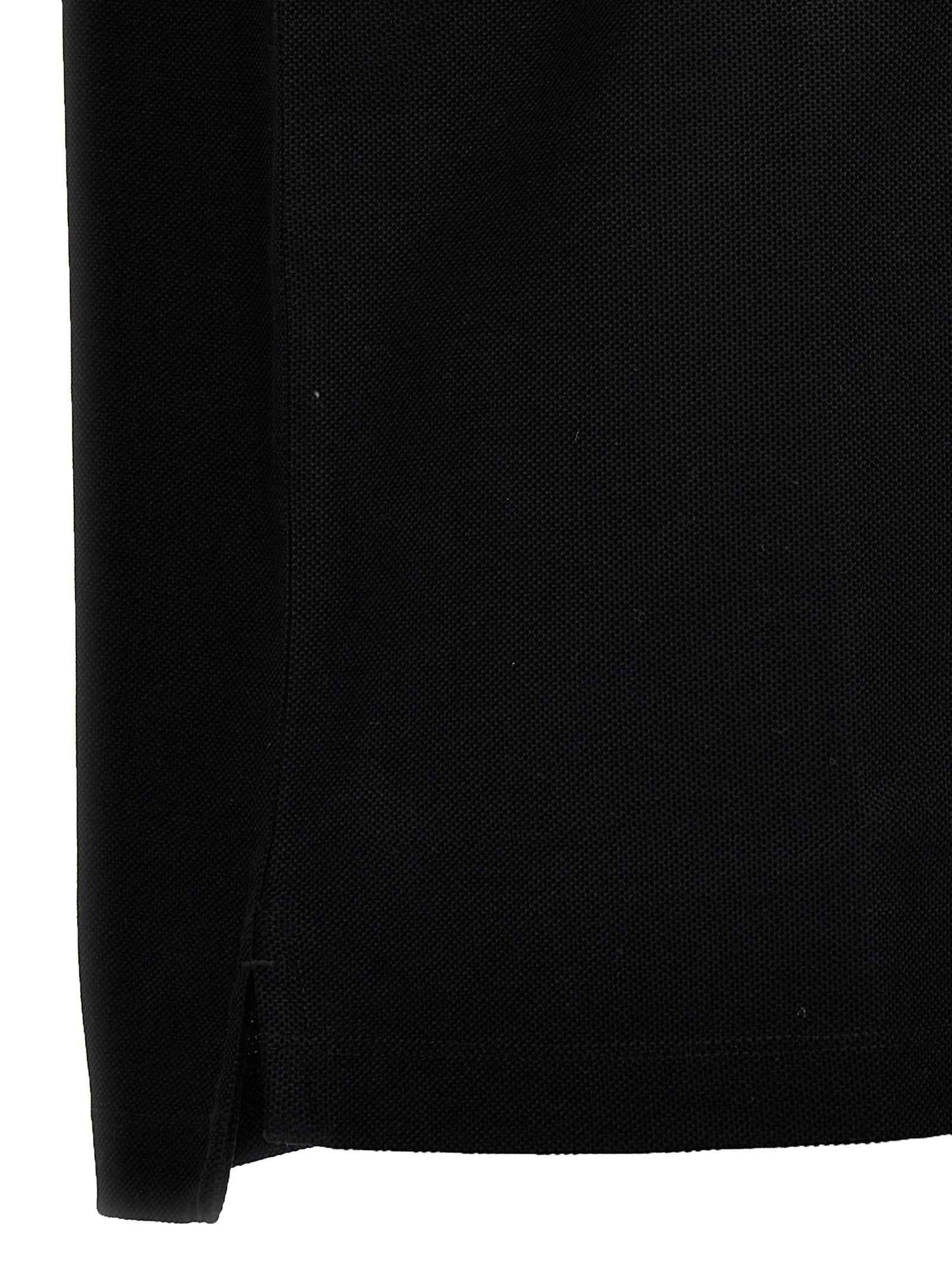 Black Cotton Polo Shirt