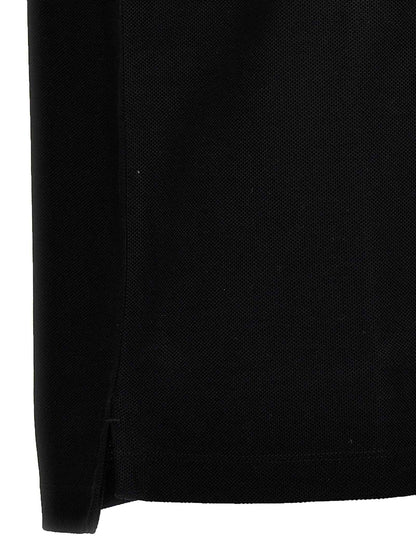Black Cotton Polo Shirt
