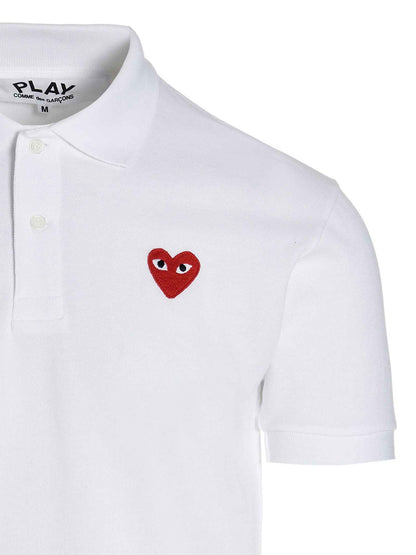 White Cotton Polo Shirt