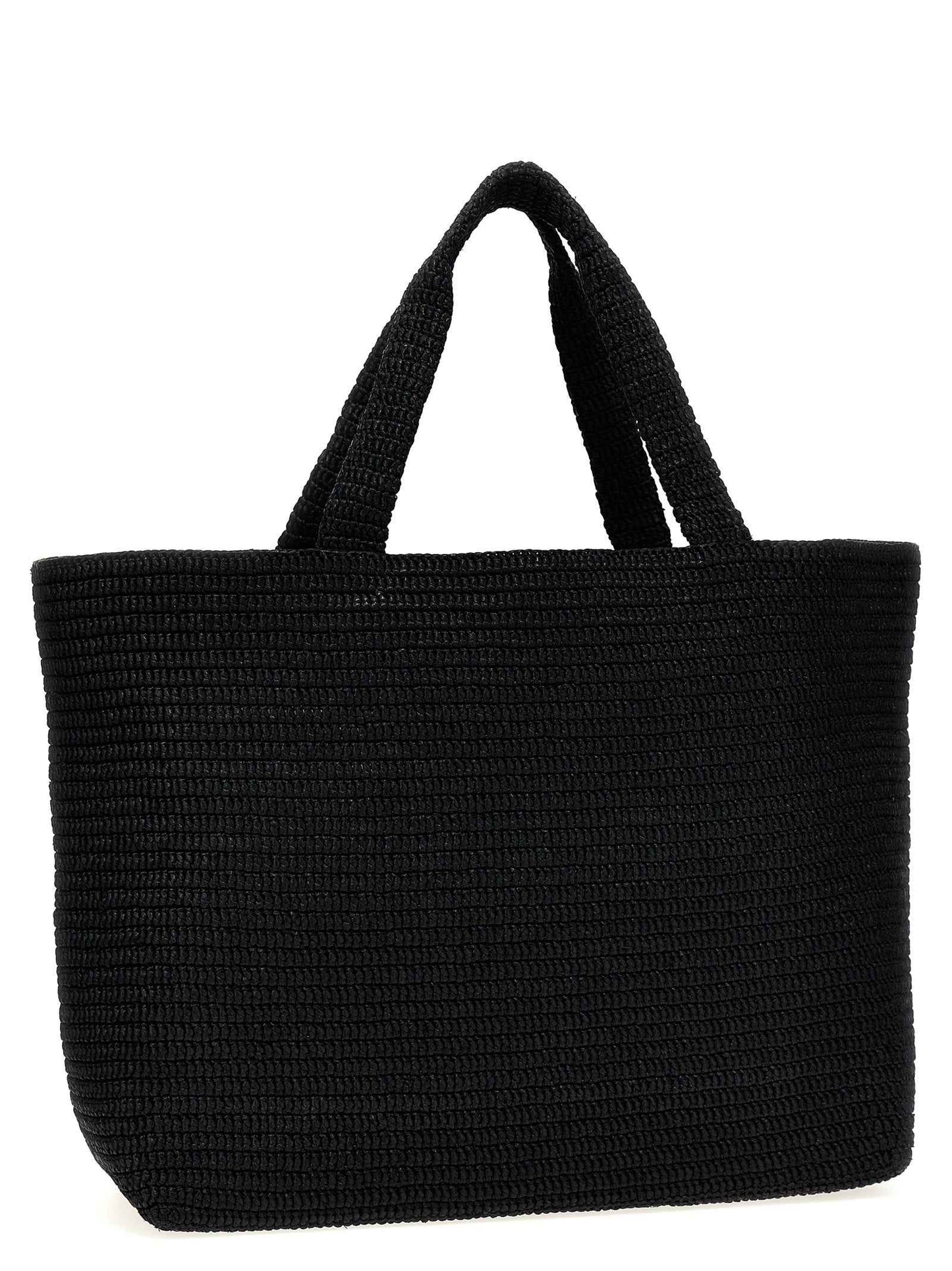 Black Viscose Tote Bag