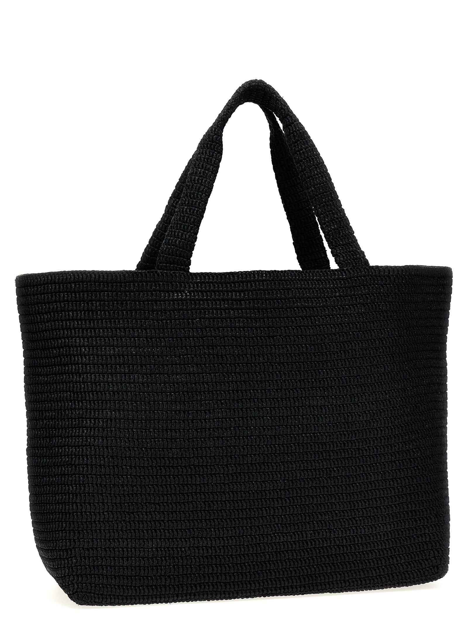 Black Viscose Tote Bag