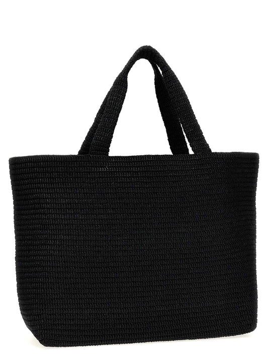 Black Viscose Tote Bag