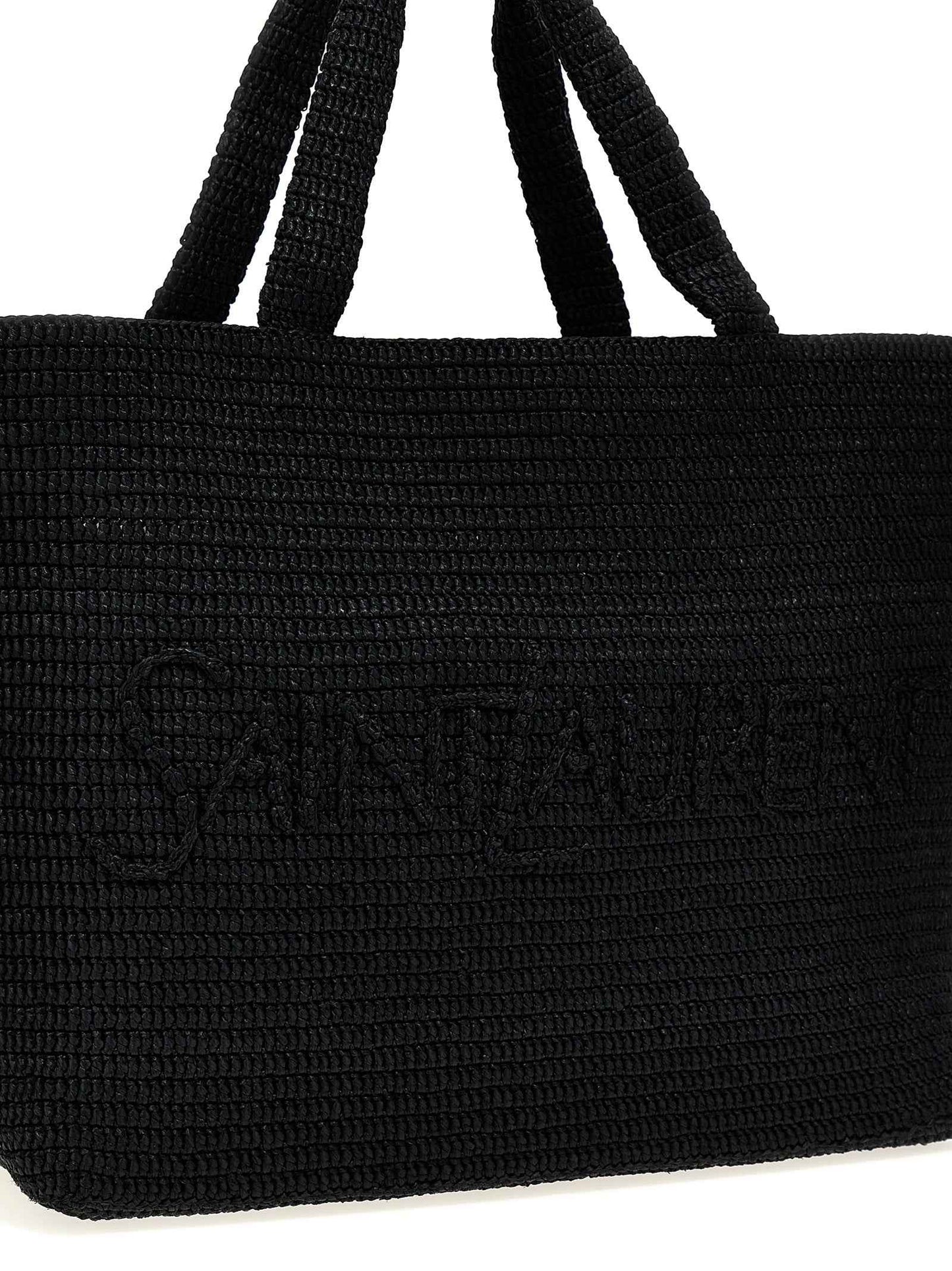 Black Viscose Tote Bag