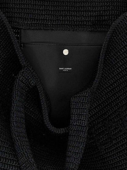 Black Viscose Tote Bag