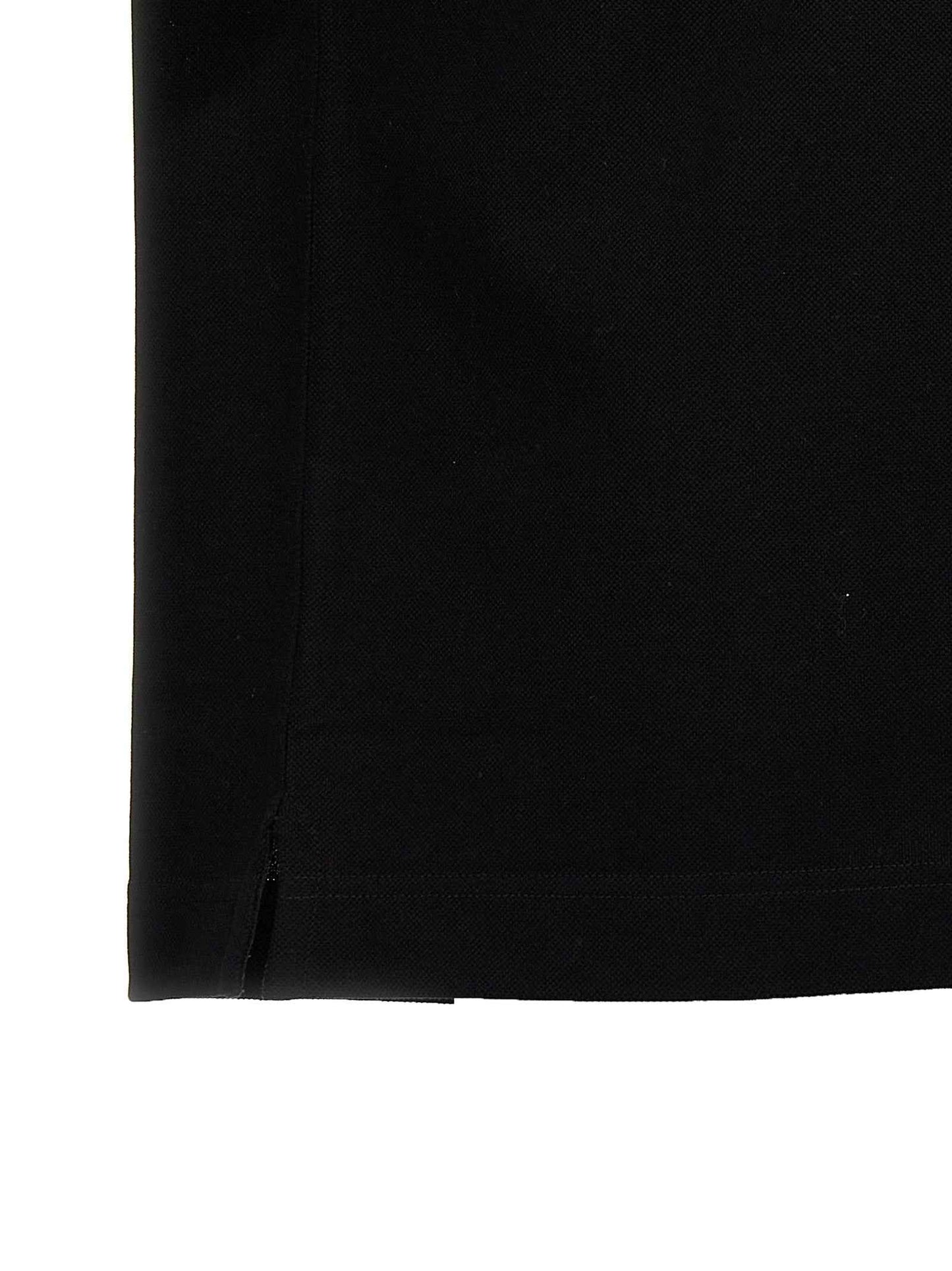 Black Cotton Polo Shirt