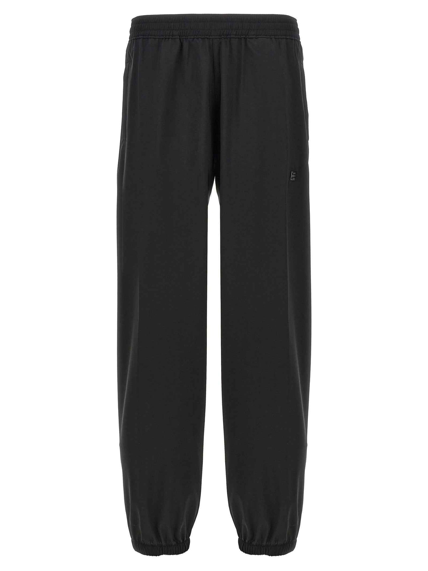 Black Virgin Wool Casual Pants