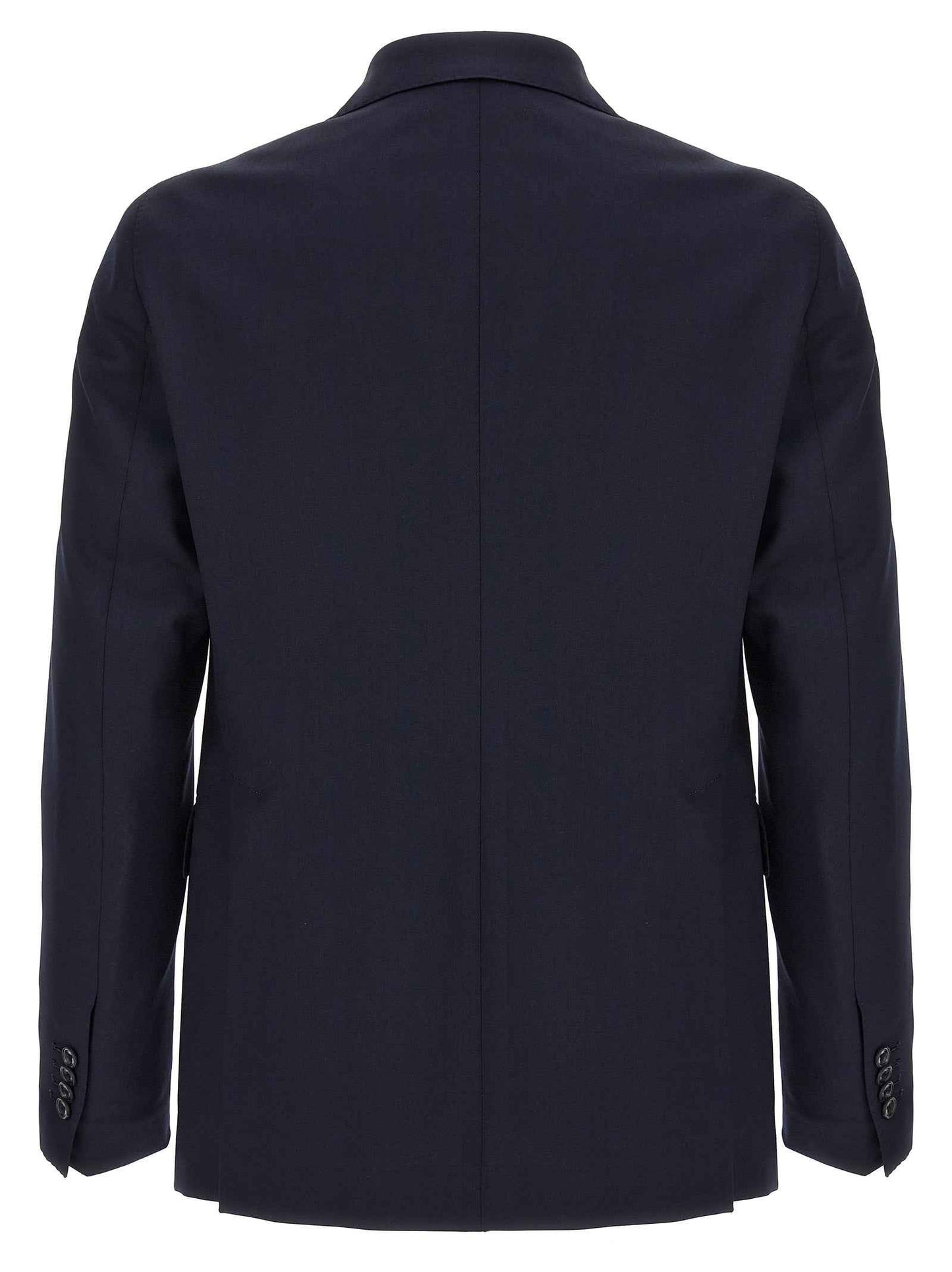 Blue Virgin Wool Two-Piece Suit