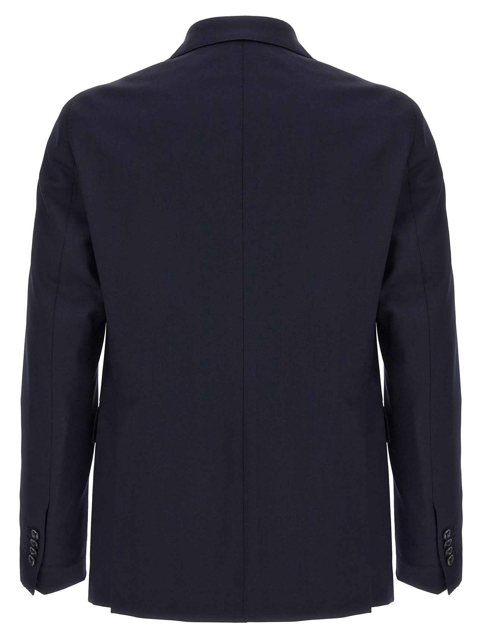 Blue Virgin Wool Two-Piece Suit