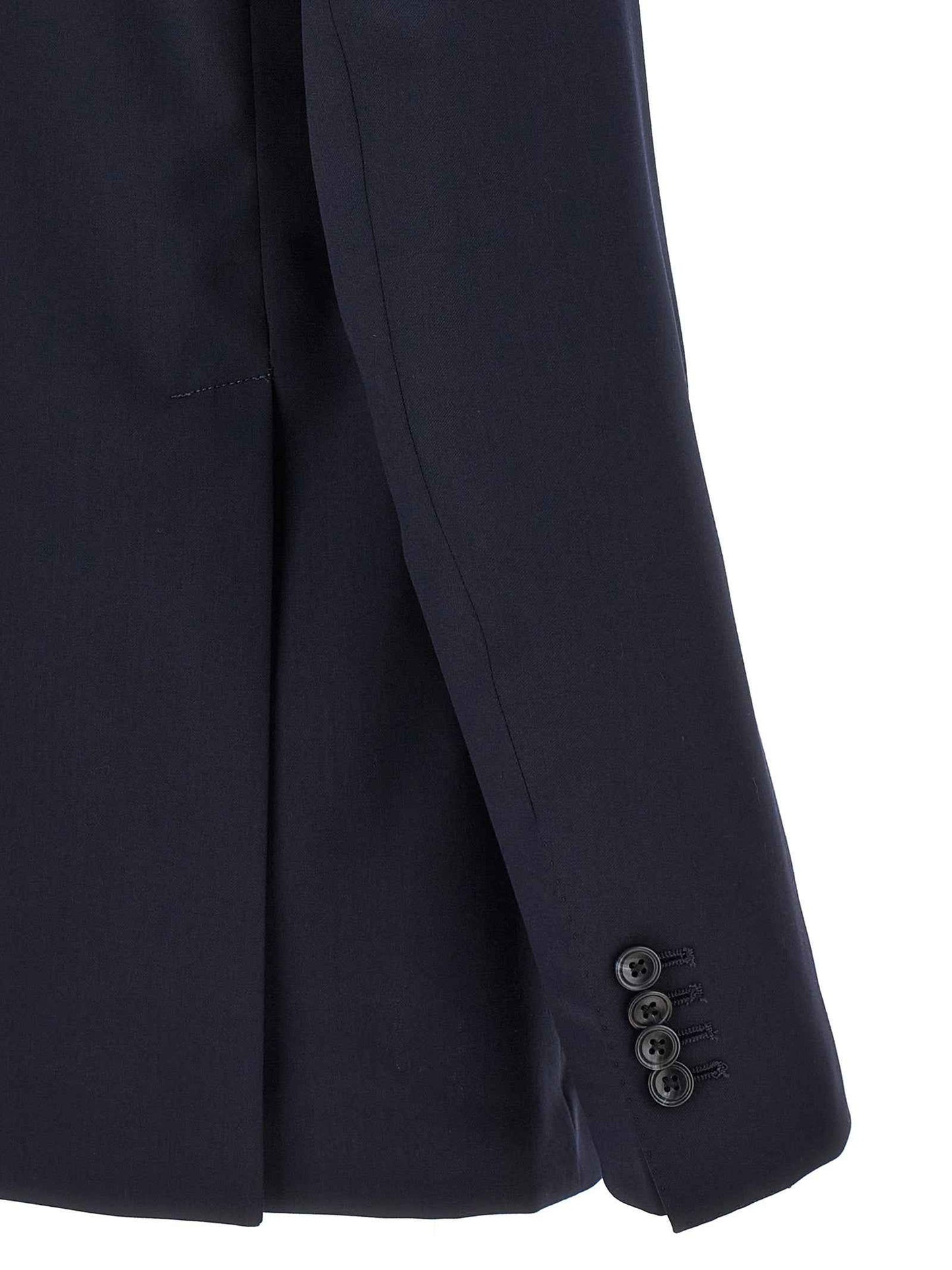 Blue Virgin Wool Two-Piece Suit