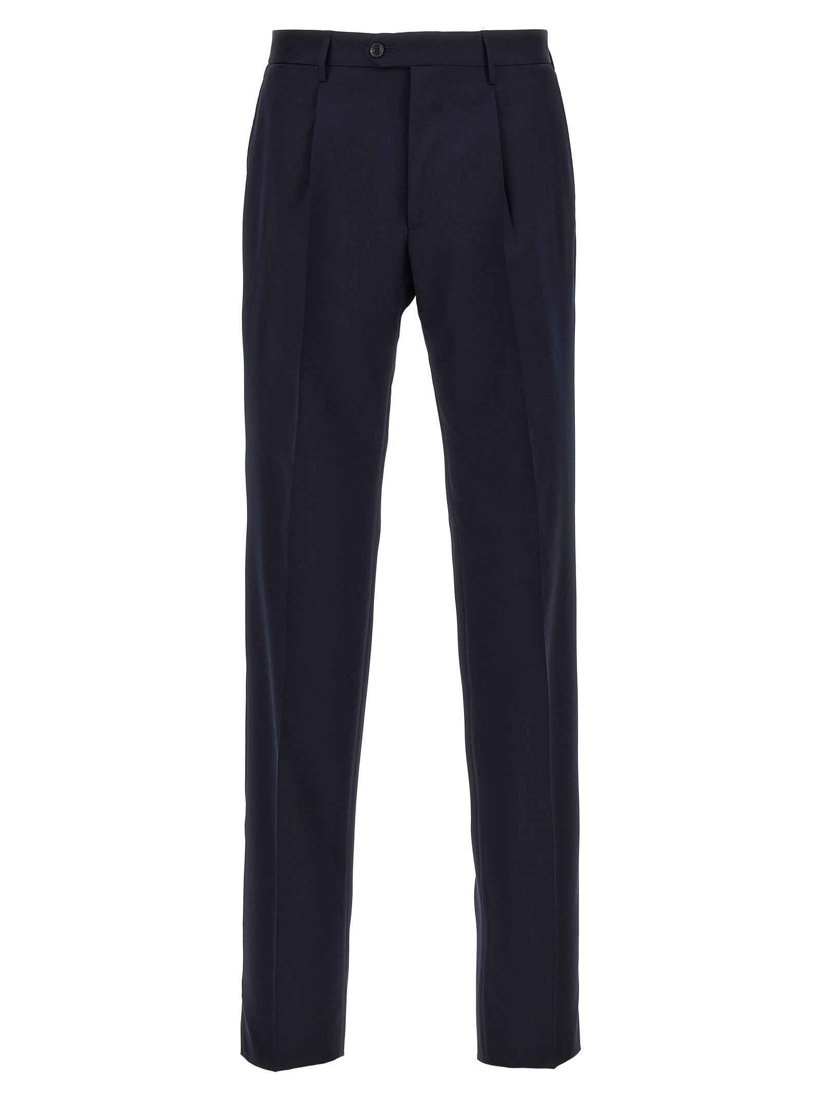 Blue Virgin Wool Two-Piece Suit