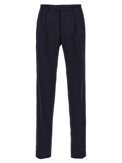 Blue Virgin Wool Two-Piece Suit