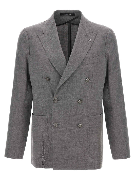 Gray Virgin Wool Blazer