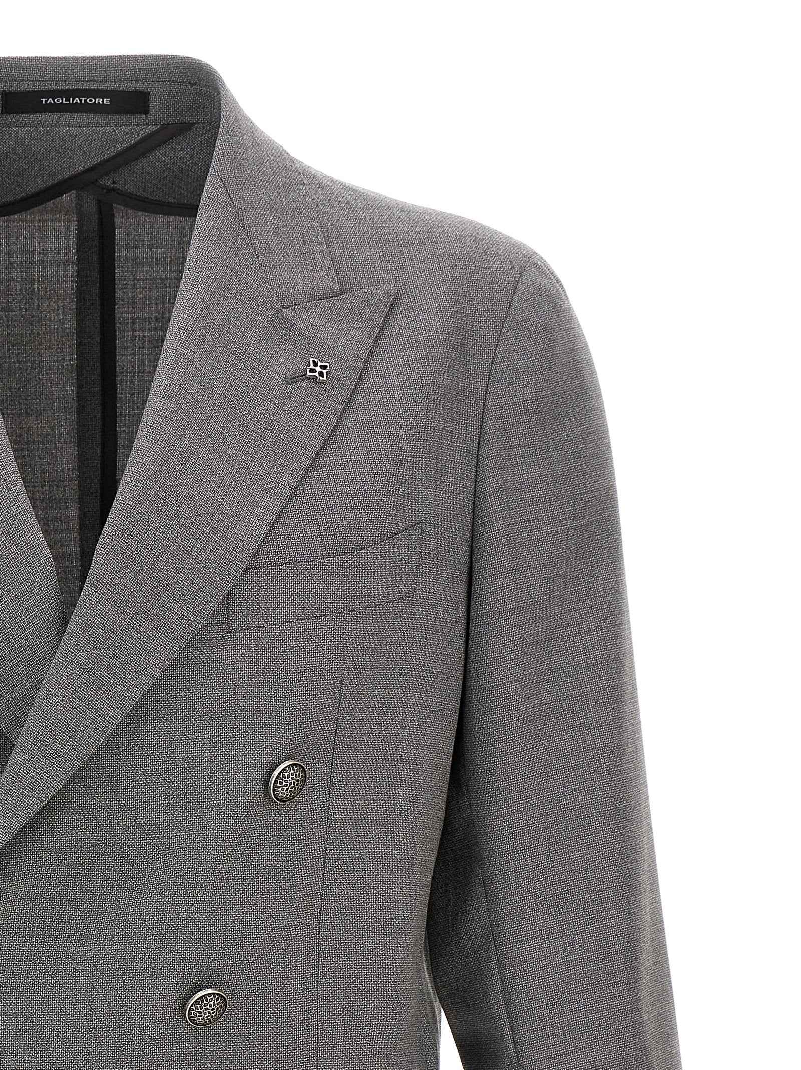 Gray Virgin Wool Blazer