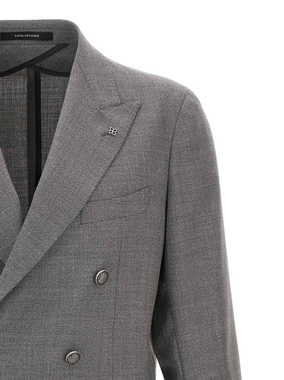 Gray Virgin Wool Blazer