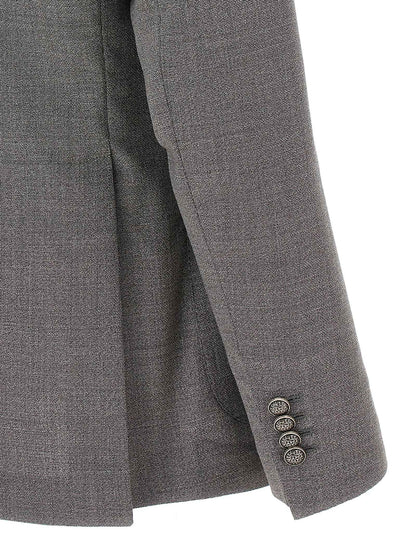 Gray Virgin Wool Blazer