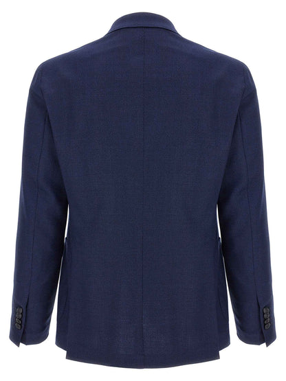 Blue Virgin Wool Blazer
