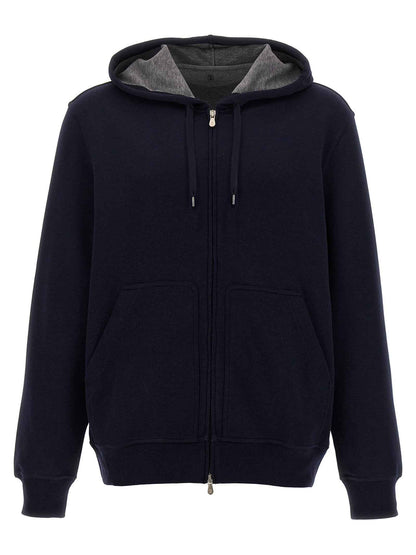 Blue Cotton Sweatshirt
