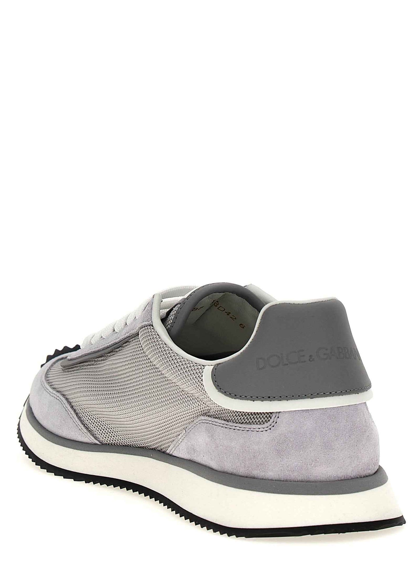 Gray Calfskin Athletic Sneakers